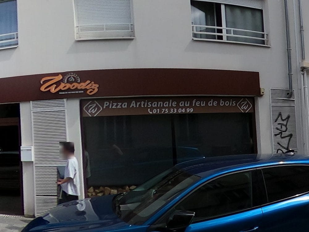 Vue de la rue à l’adresse de Woodiz Asnières-sur-Seine pizza au feu de bois