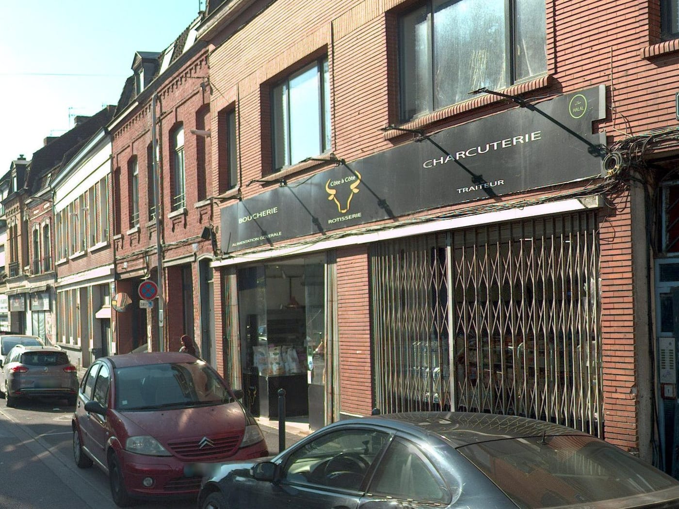 Vue de la rue à l’adresse de Boucherie Halal côteà côte